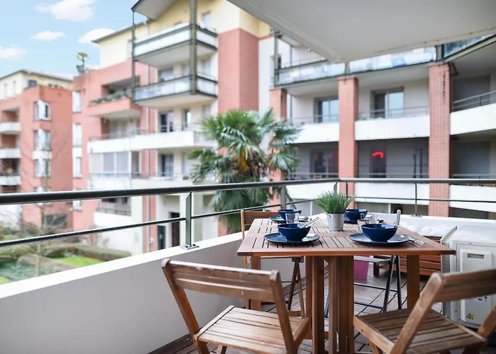 شقة Chic T2 Avec Balcon Et Parking - Zenith, Hippodrome